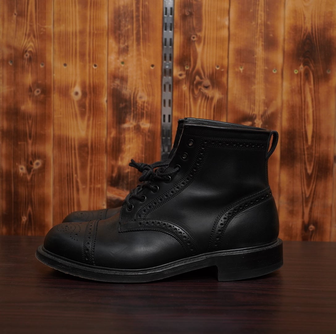 RRL ralphlauren bowery boots ボーリーブーツ us9 ラルフローレン ブラック 黒 靴