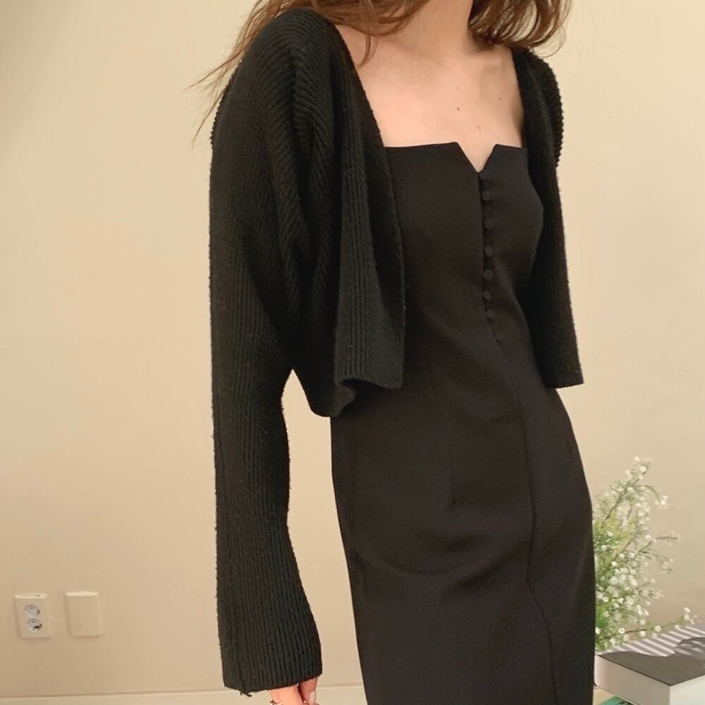 Vinette dress /black (4月上旬頃発送予定)