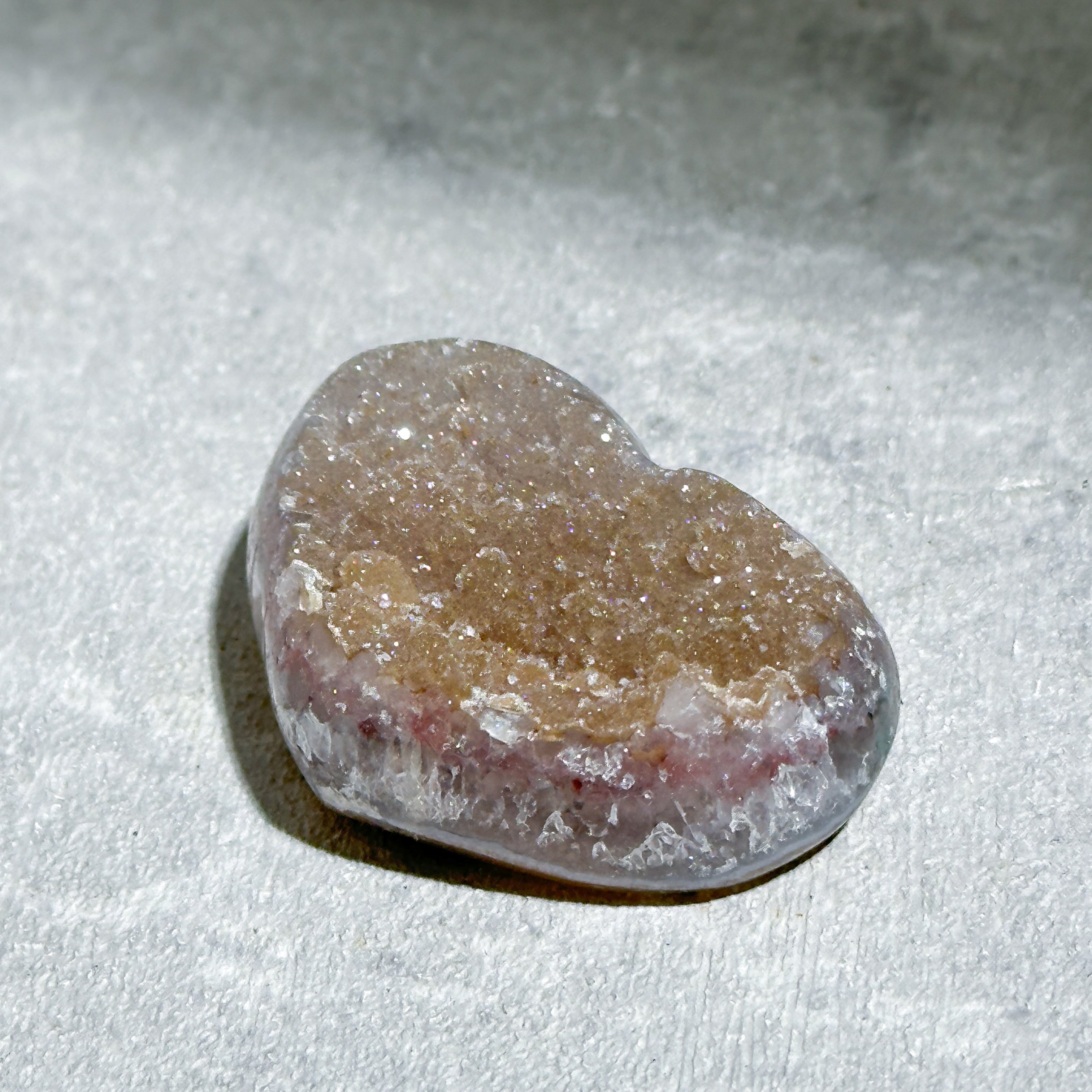 アゲート×アメジスト ハート52◇ Agate× Amethyst ◇天然石・鉱物