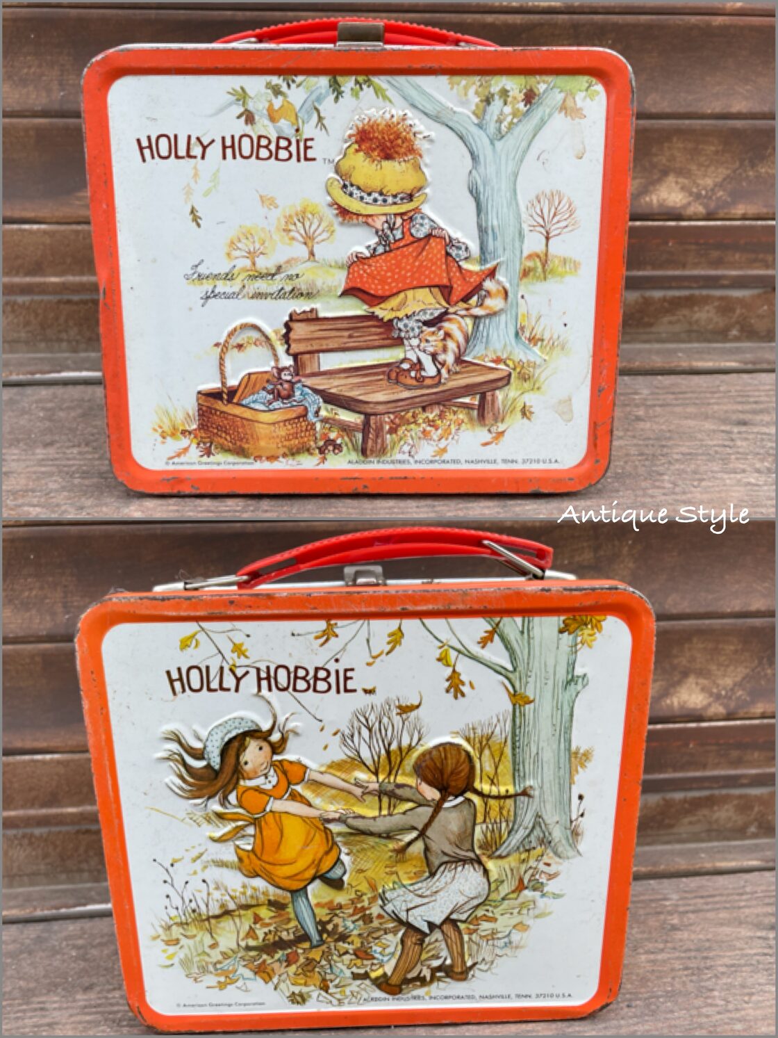 USA 1972s HOLLY HOBBIE ホリーホビー アラジン ランチボックス 水筒付 