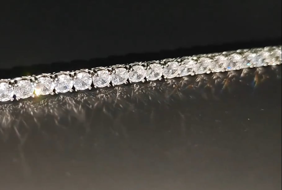 LUXE TENNIS CHAIN silver | LUXTRAP