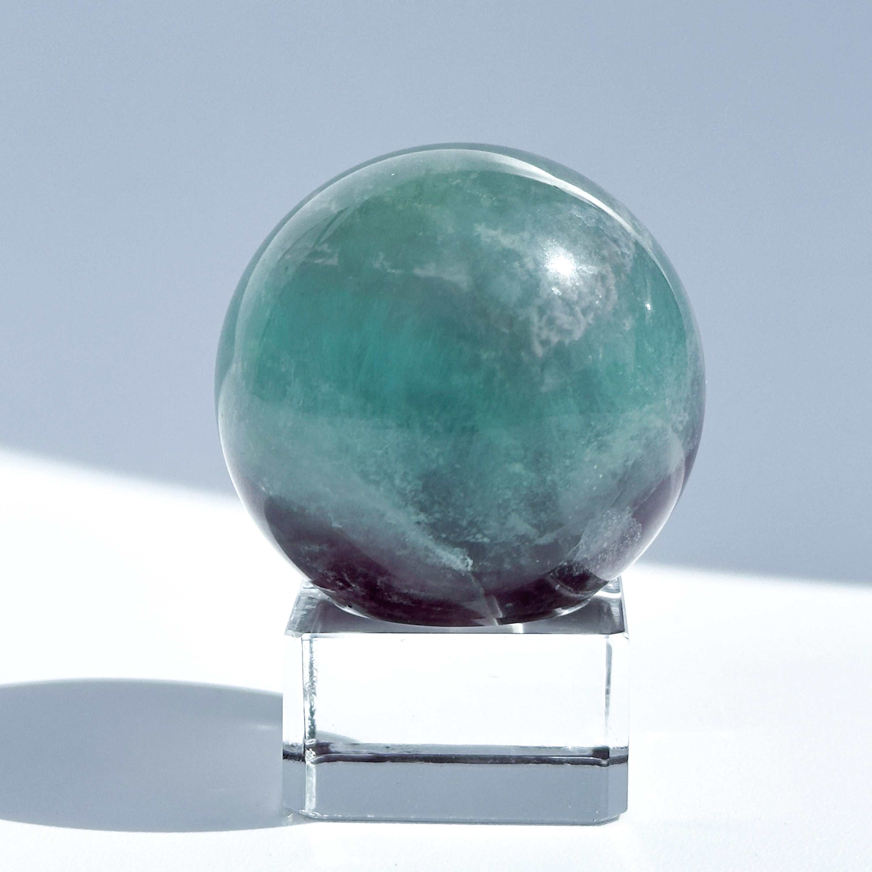 レインボーフローライト スフィア（丸玉)04◇ Rainbow Fluorite Sphere