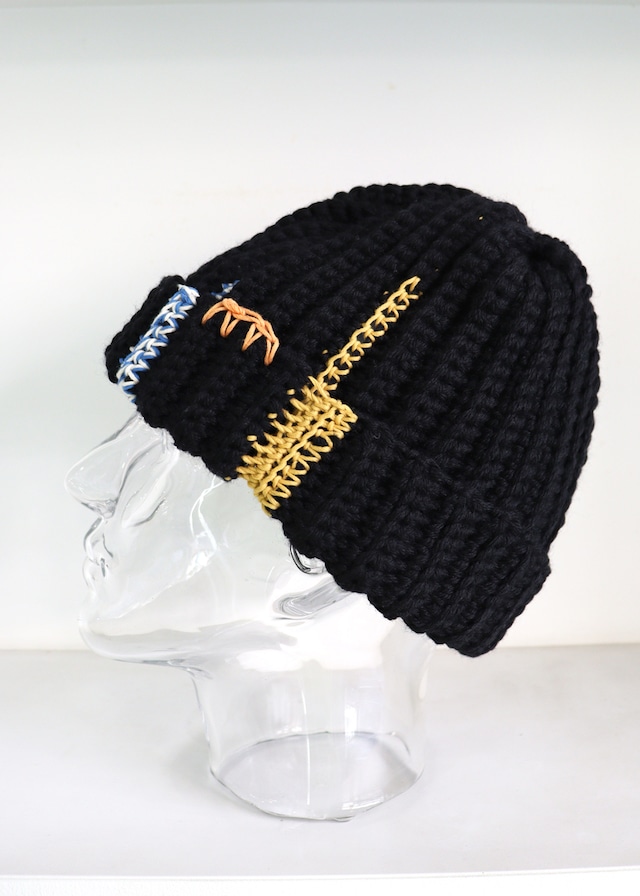 A-YARN×Antage COLLABORATION BEANIE-BLACK