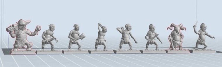 ゴブリン　5枚　まとめ売り 限定予約「灰と剣の迷宮」ゴブリンミニチュアセット | NSMiniatures