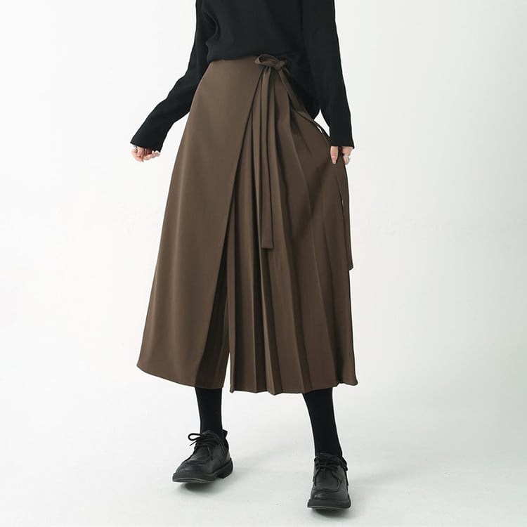 ラッププリーツガウチョパンツ《2色》No.5373 | closetly