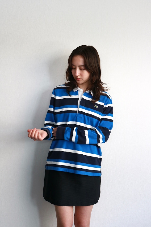 LACOSTE border rugby shirt