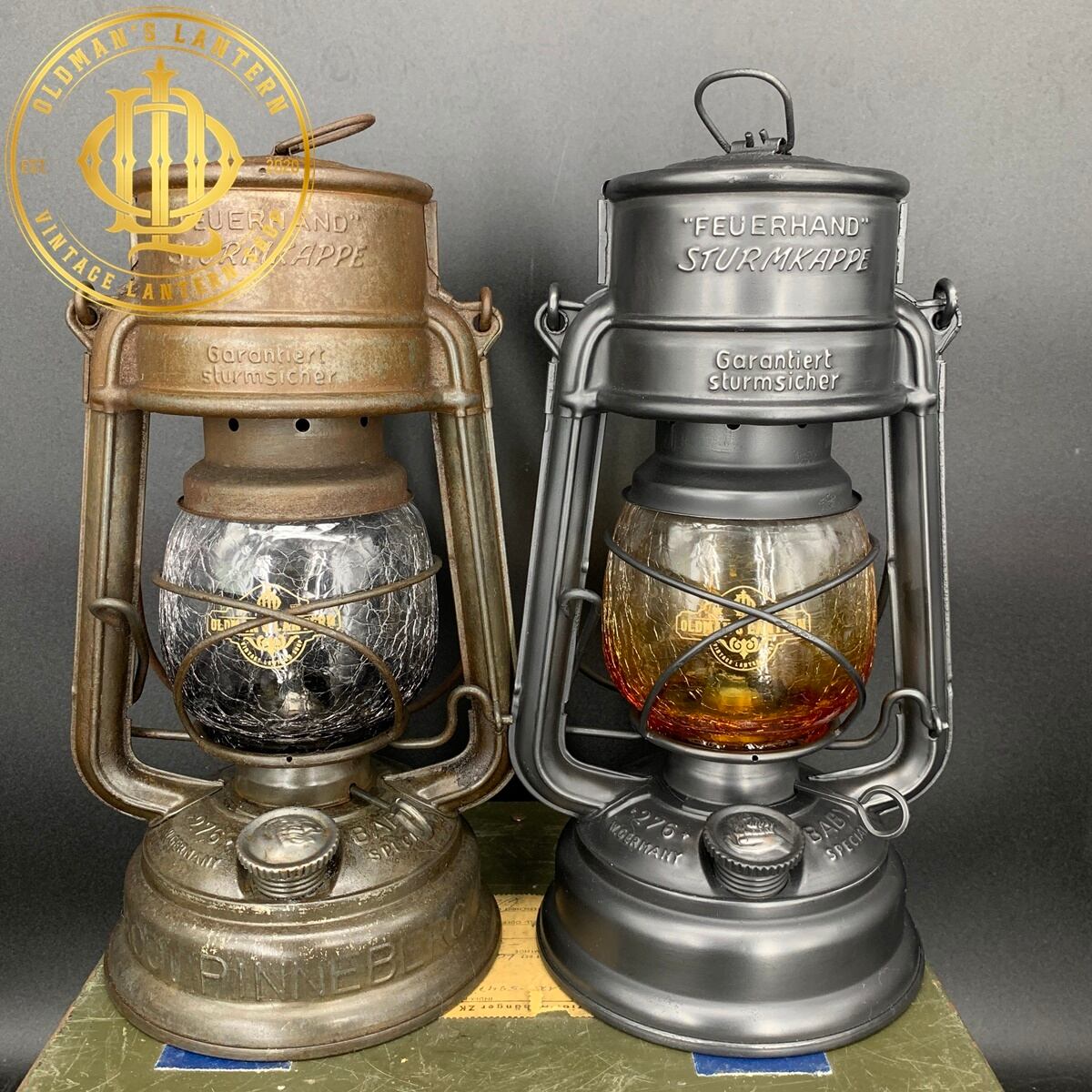 未使用】FEUERHAND 276 StK ヴィンテージ CrackGlass | Oldman's lantern
