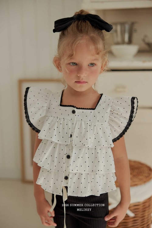 【即納】<melikey>  Dot tiered sleeveless tops