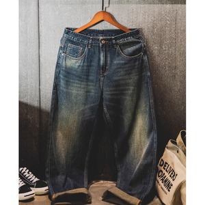 リラックスストレートロールアップジーンズ 10128