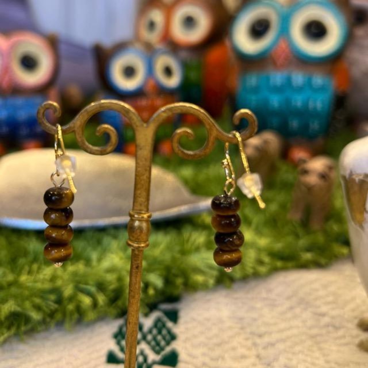 TOPANGA Jewelry　タイガーアイピアス