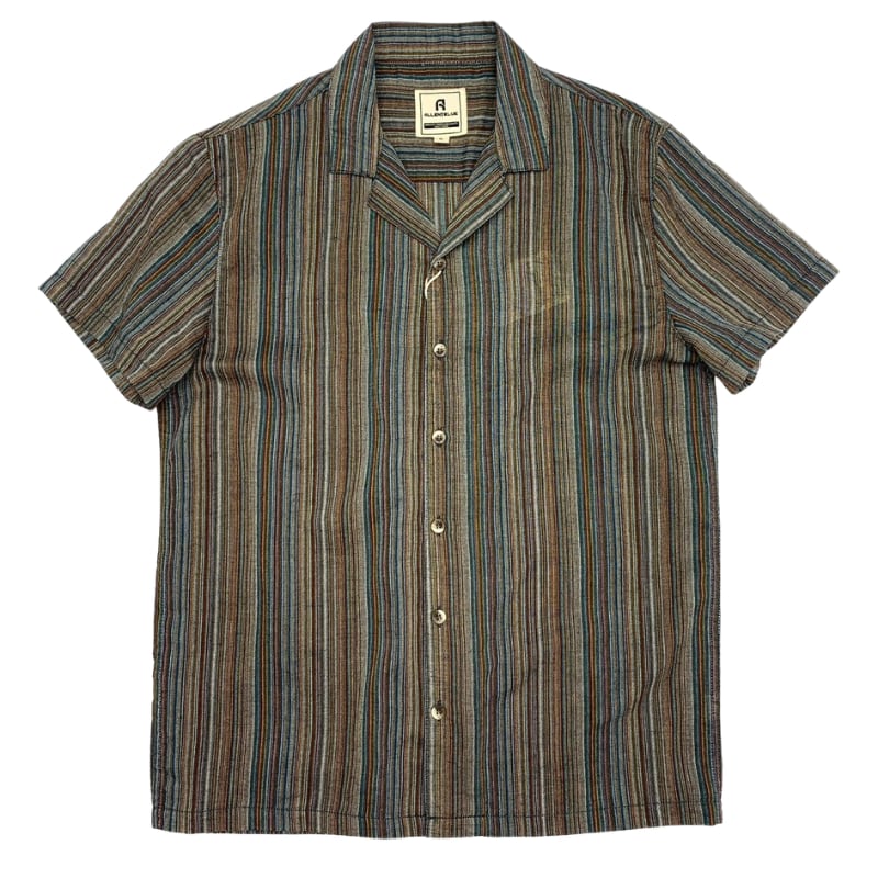 Retro color striped shirt 3347