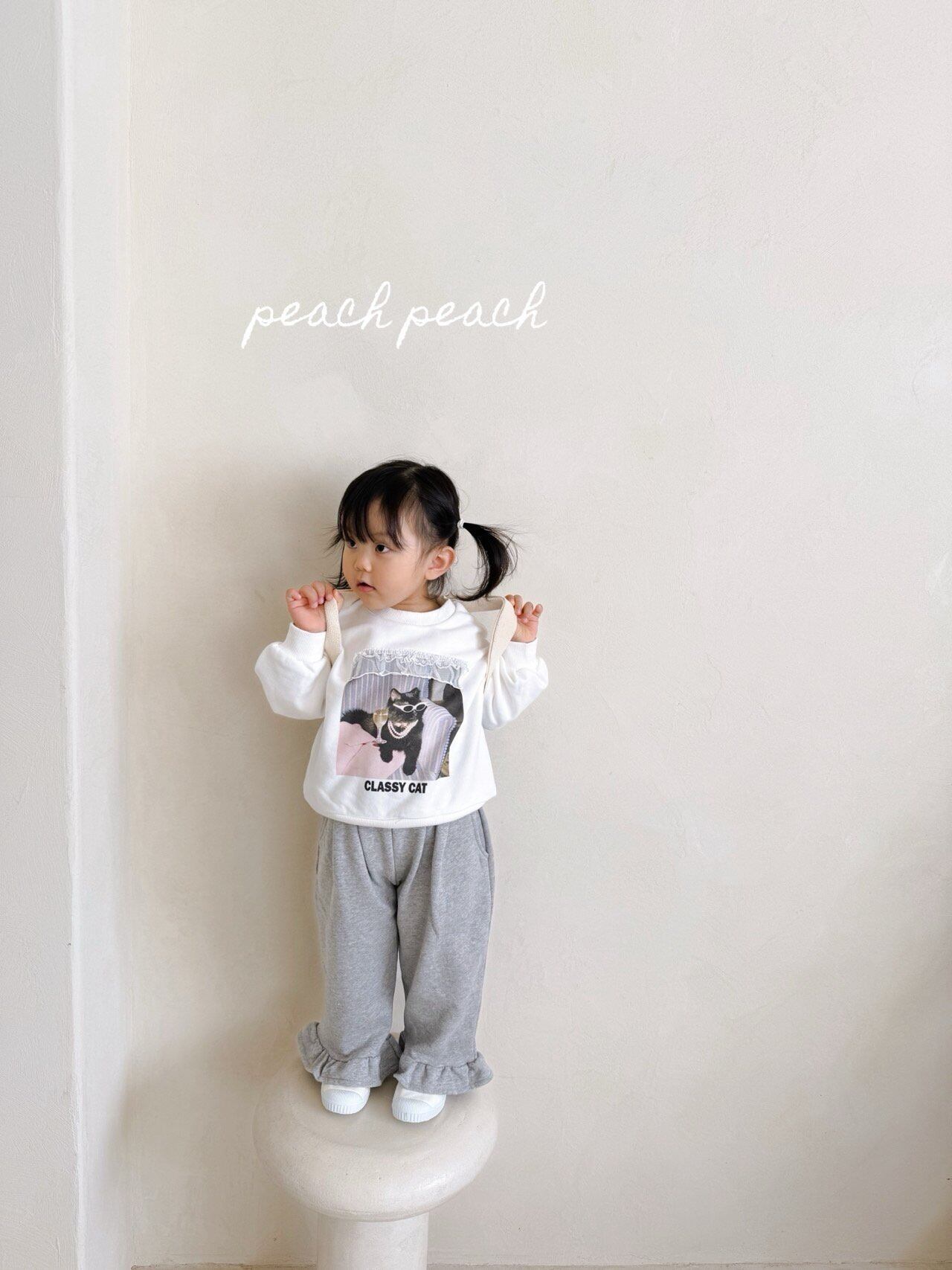 【 予約 】peach peach⌇classy cat T