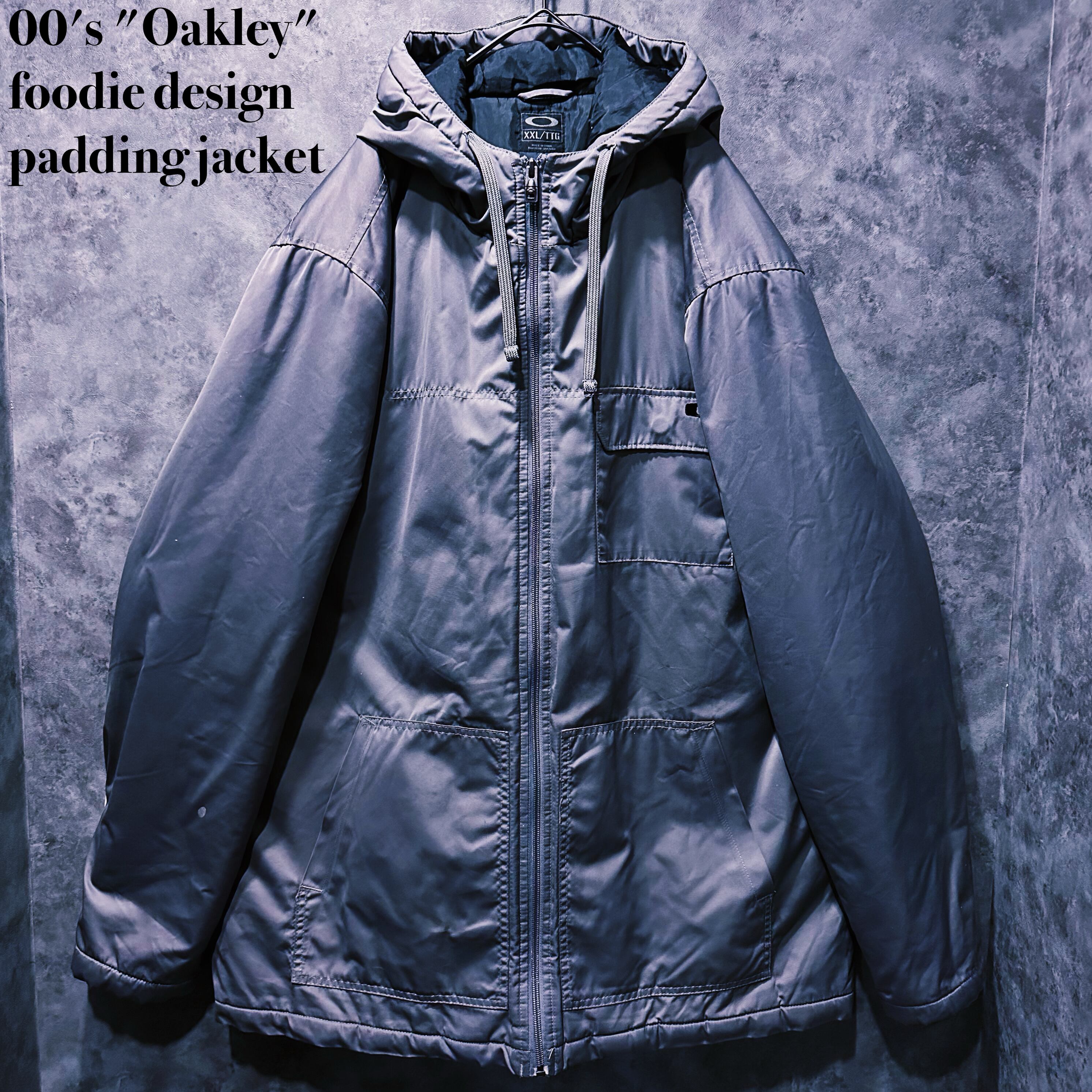 【doppio】00's "Oakley" foodie design padding jacket
