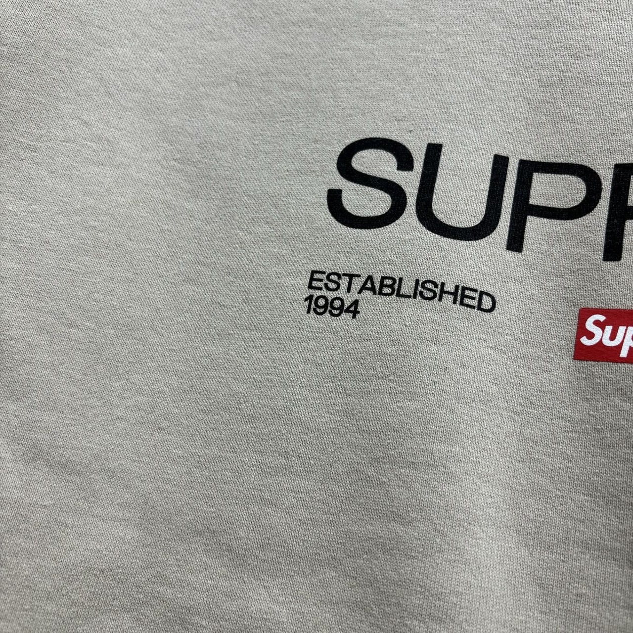 supreme motion うずもれ logo tee ash grey M 