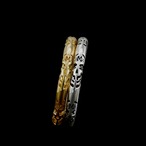 カットアウト ロゴ スカル バンド リング：MIC&Co. ミック アンド コー