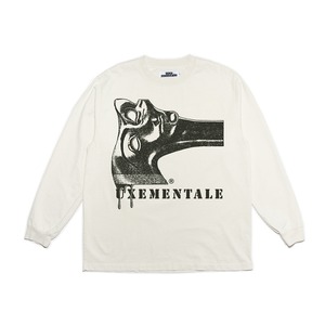 UXE MENTALE"AXE DANCE" BONE L/S TEE - Bone