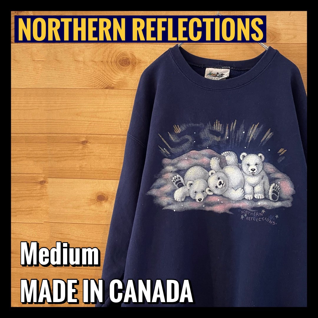 NORTHERN REFLECTIONS】カナダ製 スウェット トレーナー 両面プリント ...