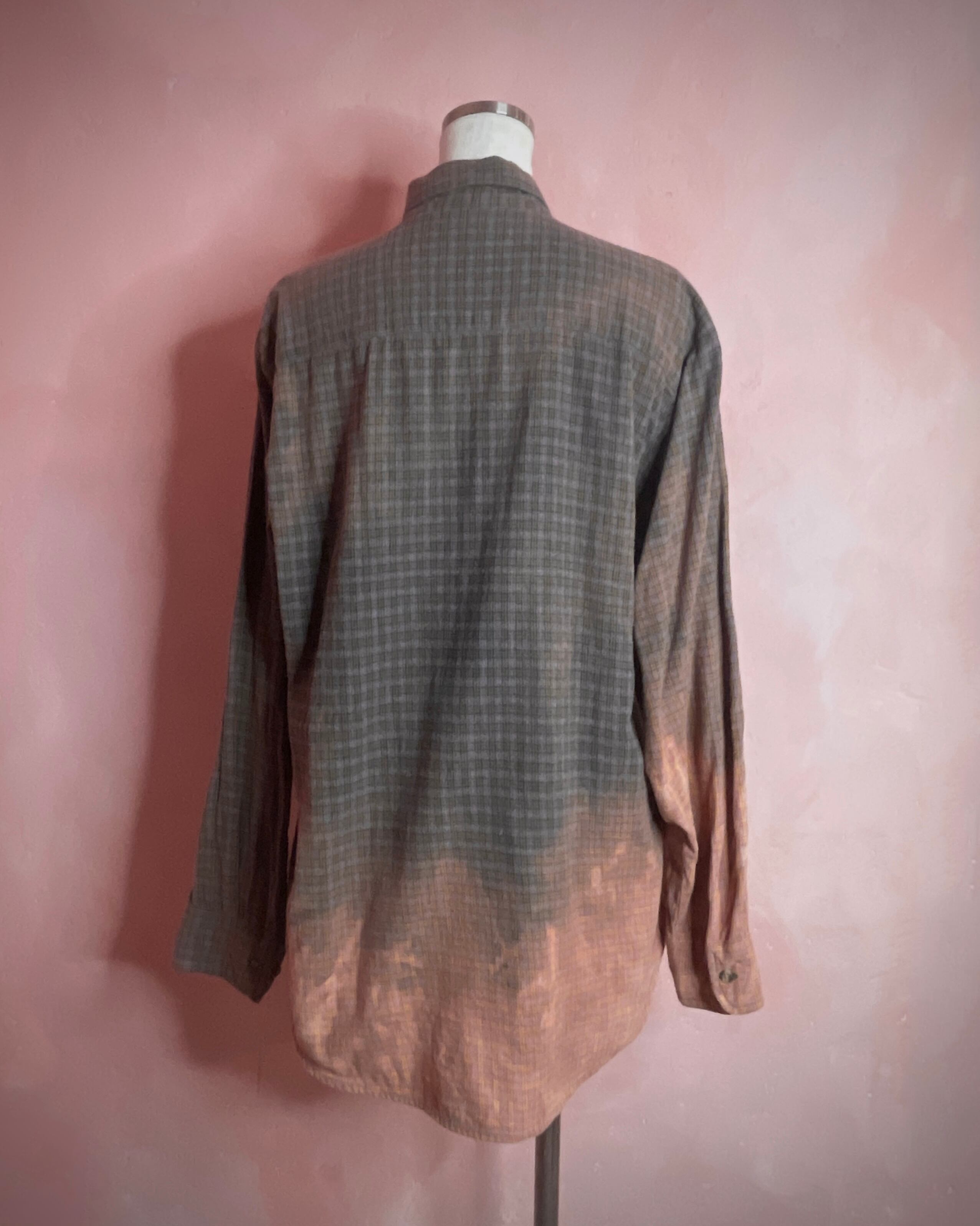 used bleach flannel shirt