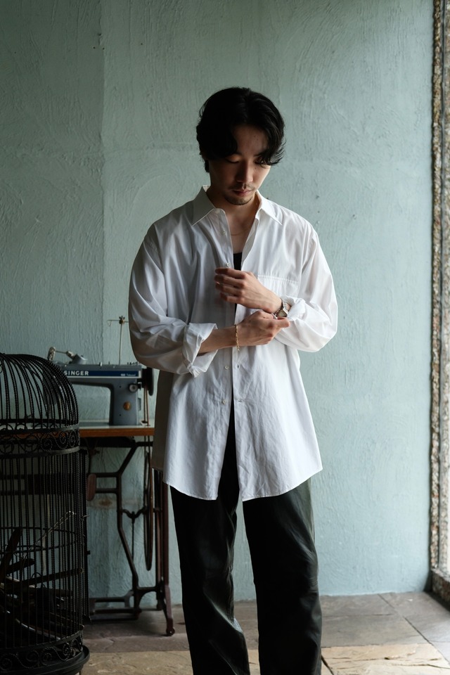 Utah／80-90's "GIORGIO ARMANI" flap pocket dress shirt