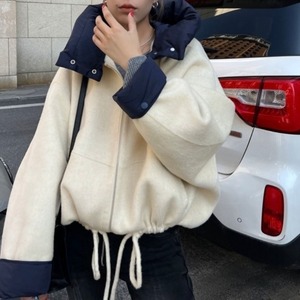 韓国オンニスタイル♡フード取り外し可能ブルゾン