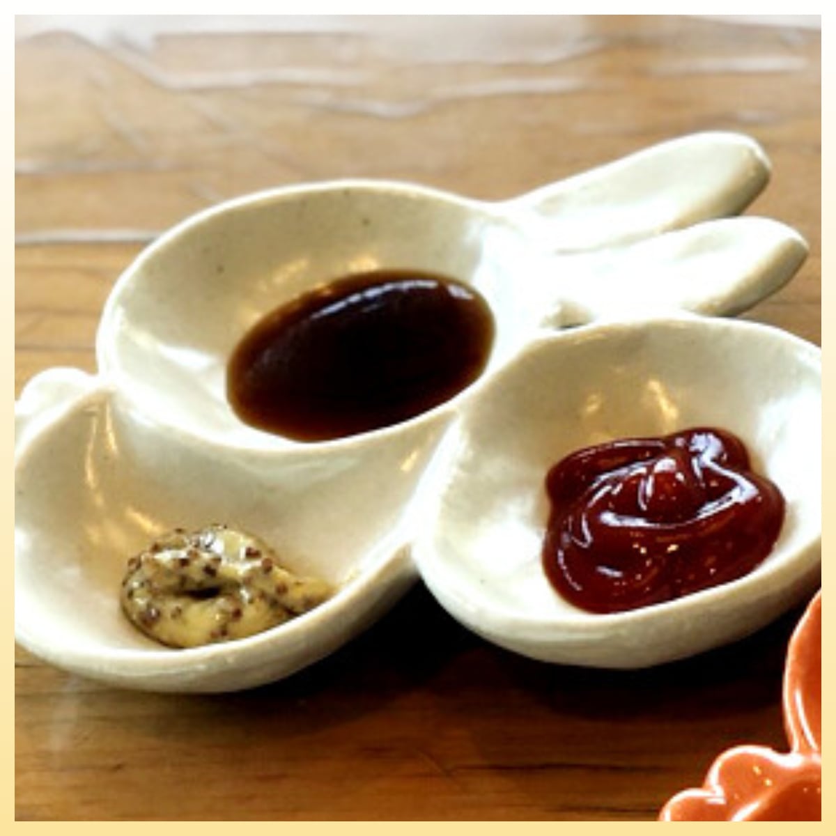 USAGIカラー珍味皿 取り皿 ホワイト うさぎ