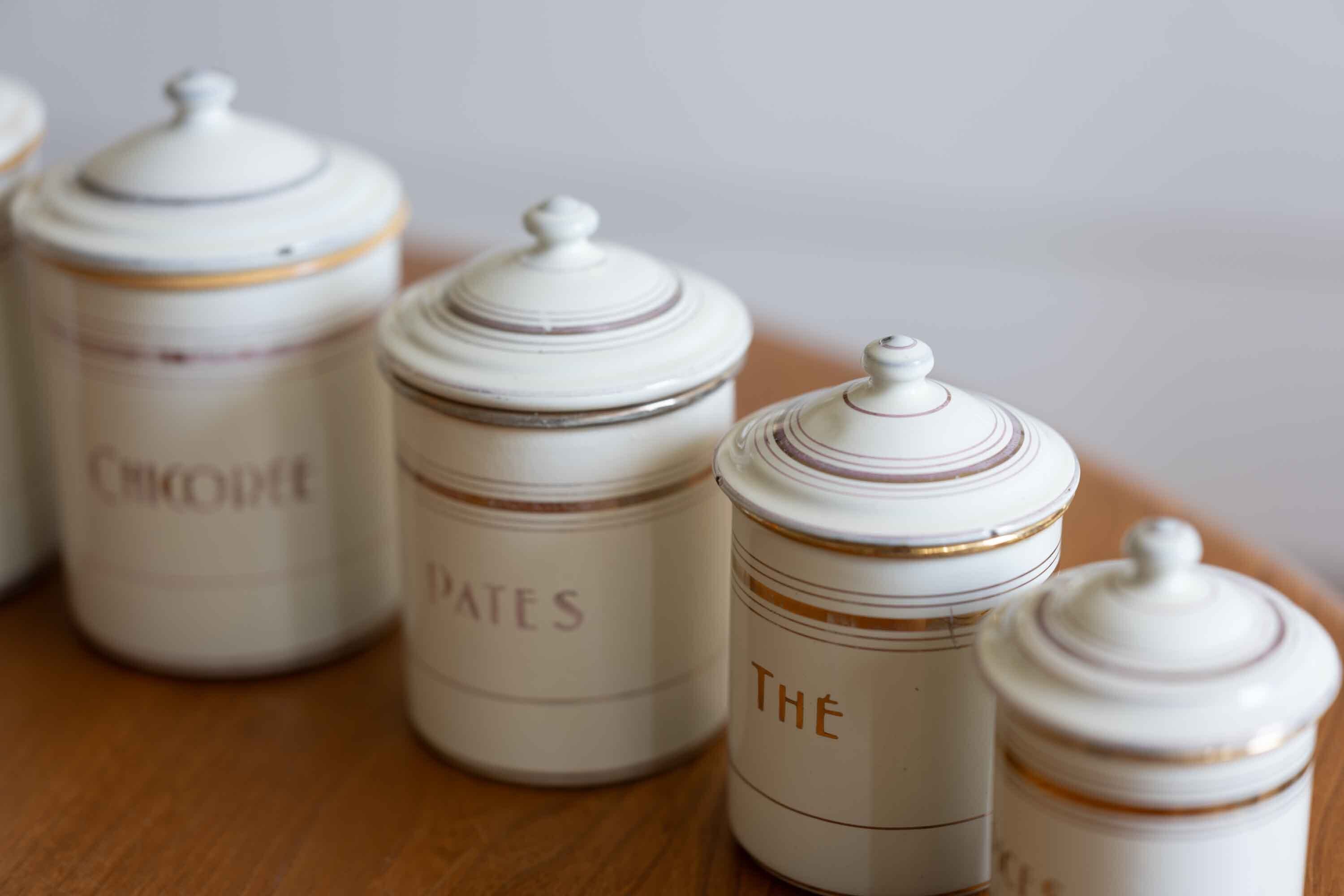 フランス JAPY社製 ホローキャニスター 6点フルセット