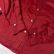 Leilian レリアン シェルボタン 長袖シャツ 9/ワインレッド系 レディース