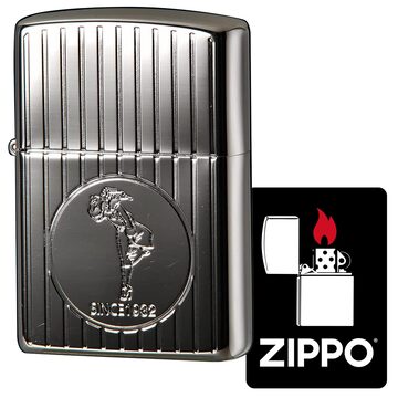 ジッポー(Zippo) オイルライター 特製ステッカー付き フリント 真鍮製 
