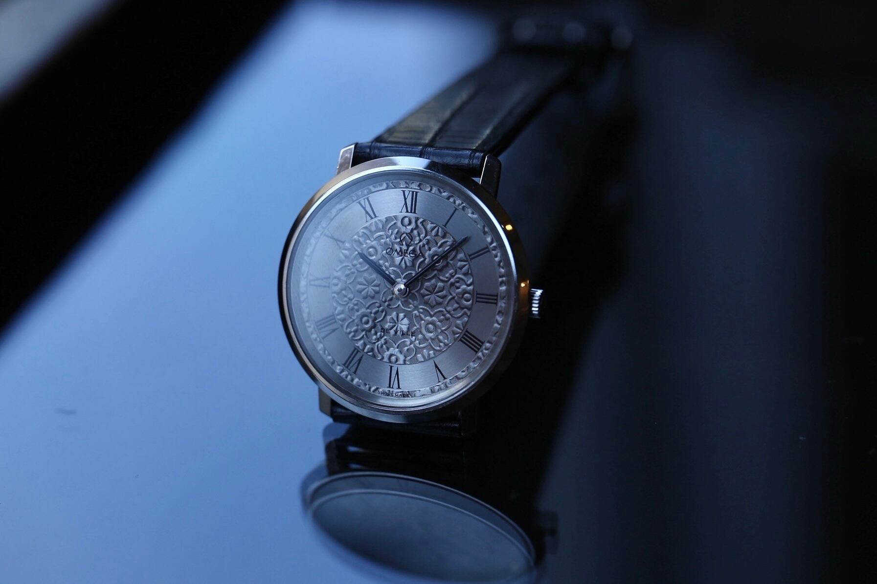 正規品【動作確認済み】OMEGA 手巻き/デビル DeVille 機械式 稼働 OMEGA】1960's オメガ シーマスター デビル デイト ワンピースケース