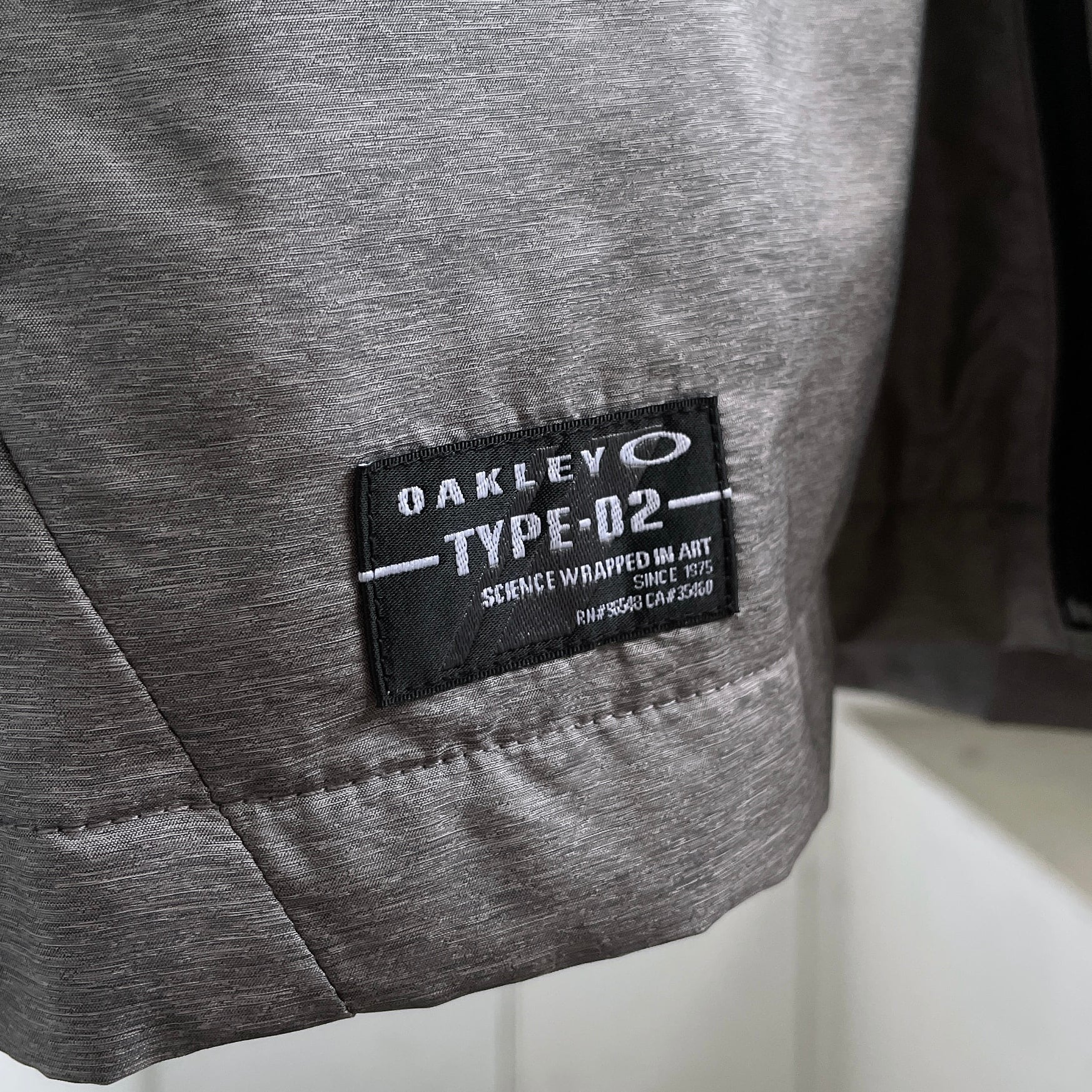 OAKLEY TYPE-02 Mat silver × Black Bi color technical blouson
