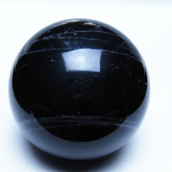 モリオン 黒水晶 丸玉 76mm スフィア 一点物 151-9244