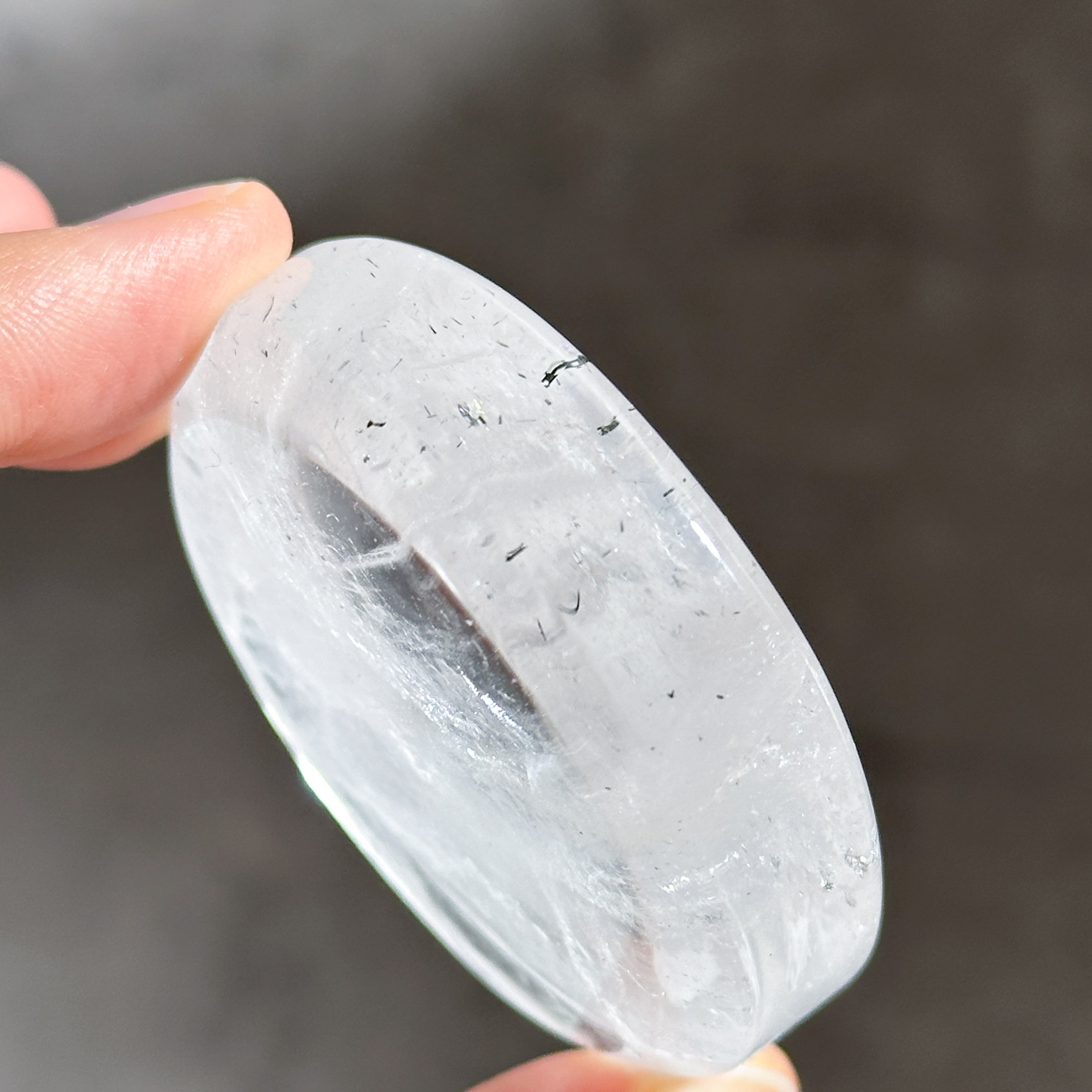 クリアクォーツ 丸型のうつわ 01◇ Clear Quartz ◇天然石・鉱物