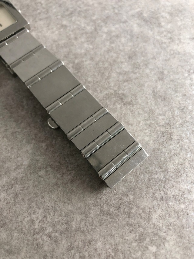 GUCCI グッチ 腕時計 シルバー スクエア ステンレススチール クウォーツ 600J vintage ヴィンテージ オールド fubfba