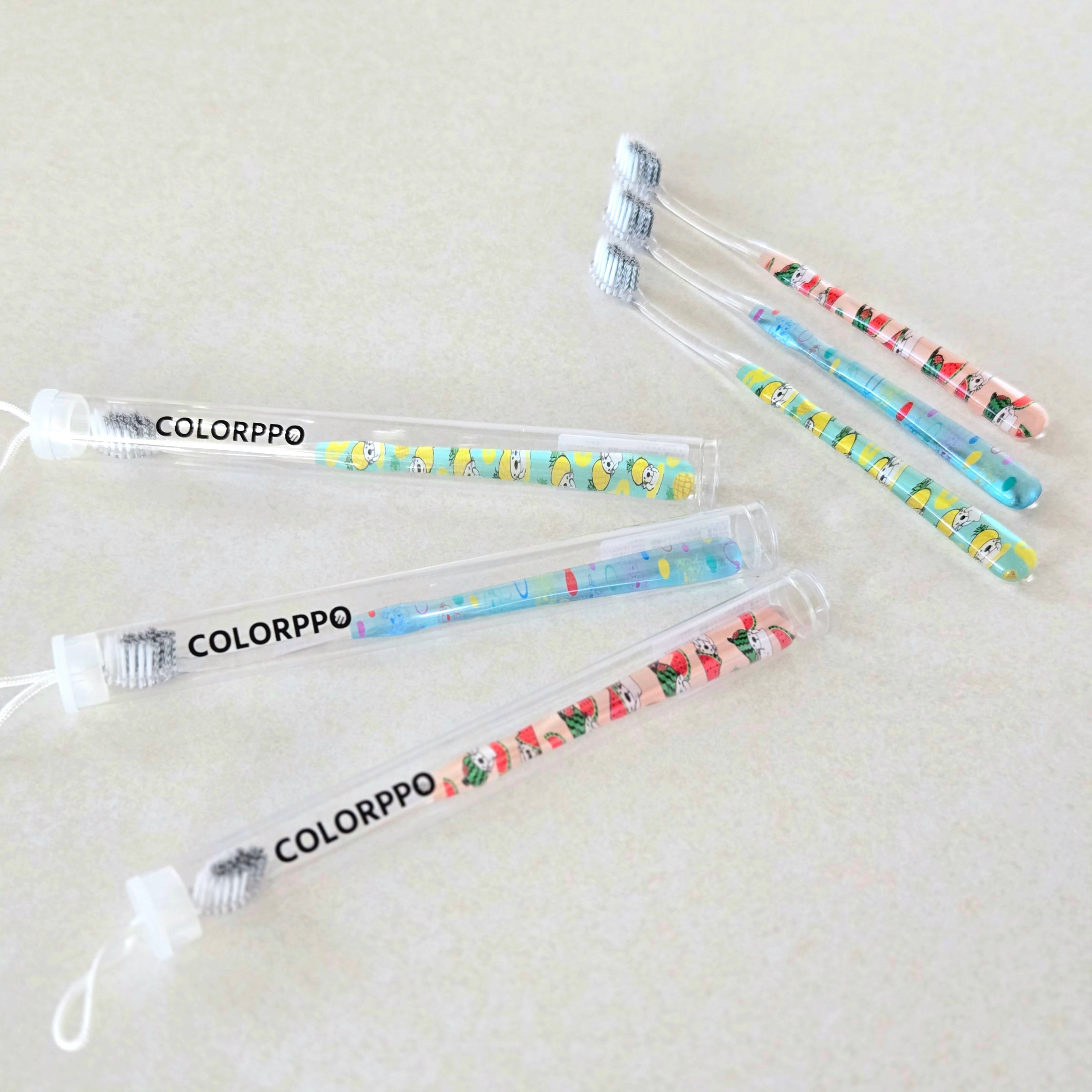 Lacoral × COLORPPO】ラッコちゃんデザイン ダブル植毛歯ブラシ