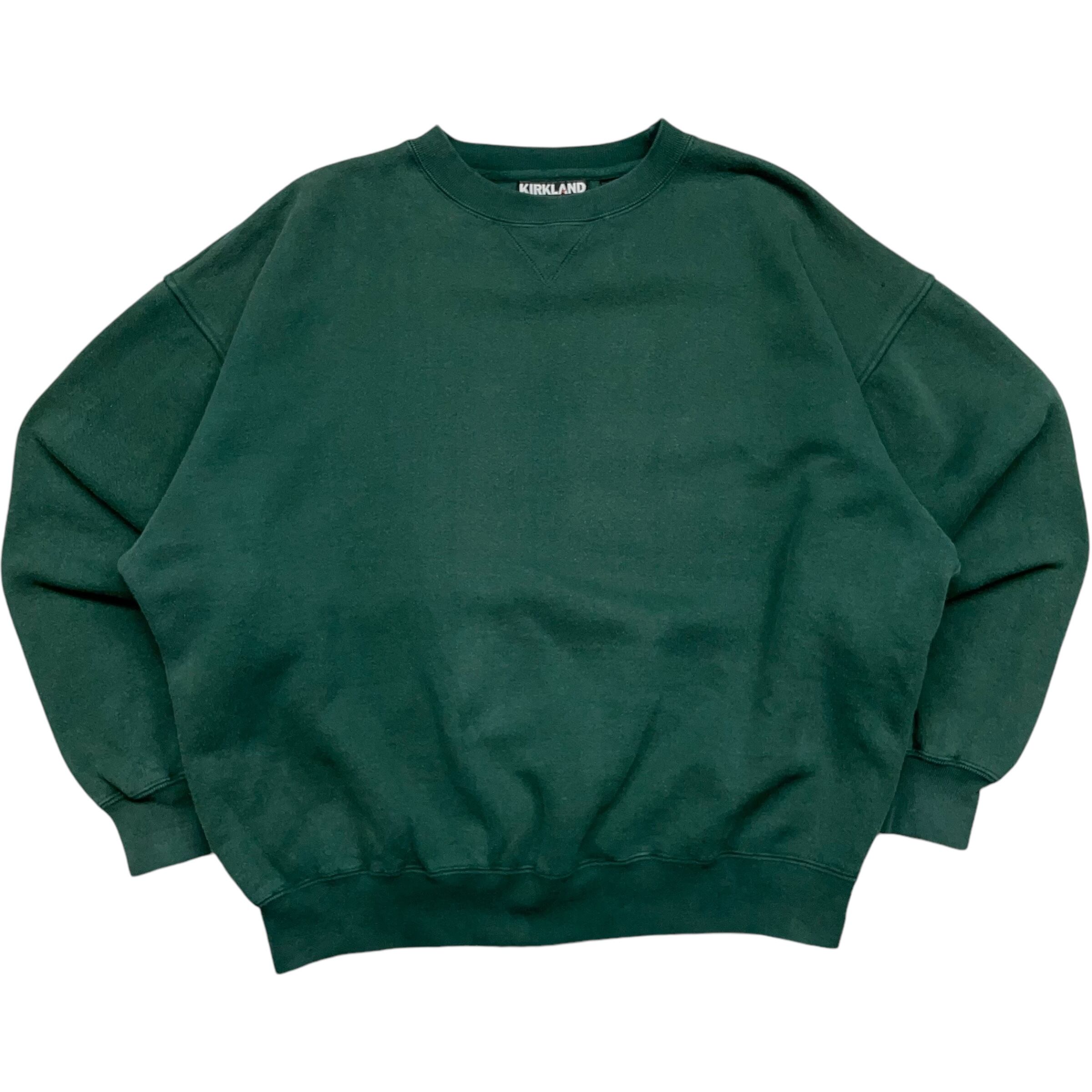 《L》KIRKLAND カークランド スウェット 短丈 肉厚 無地スウェット no.4774