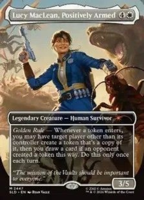 MTG《Lucy MacLean, Positively Armed(SLD)》英語 ボーダーレス