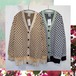 select 11124:jacquard cardigan (2colors)