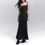 metallic drape onepiece / l0098