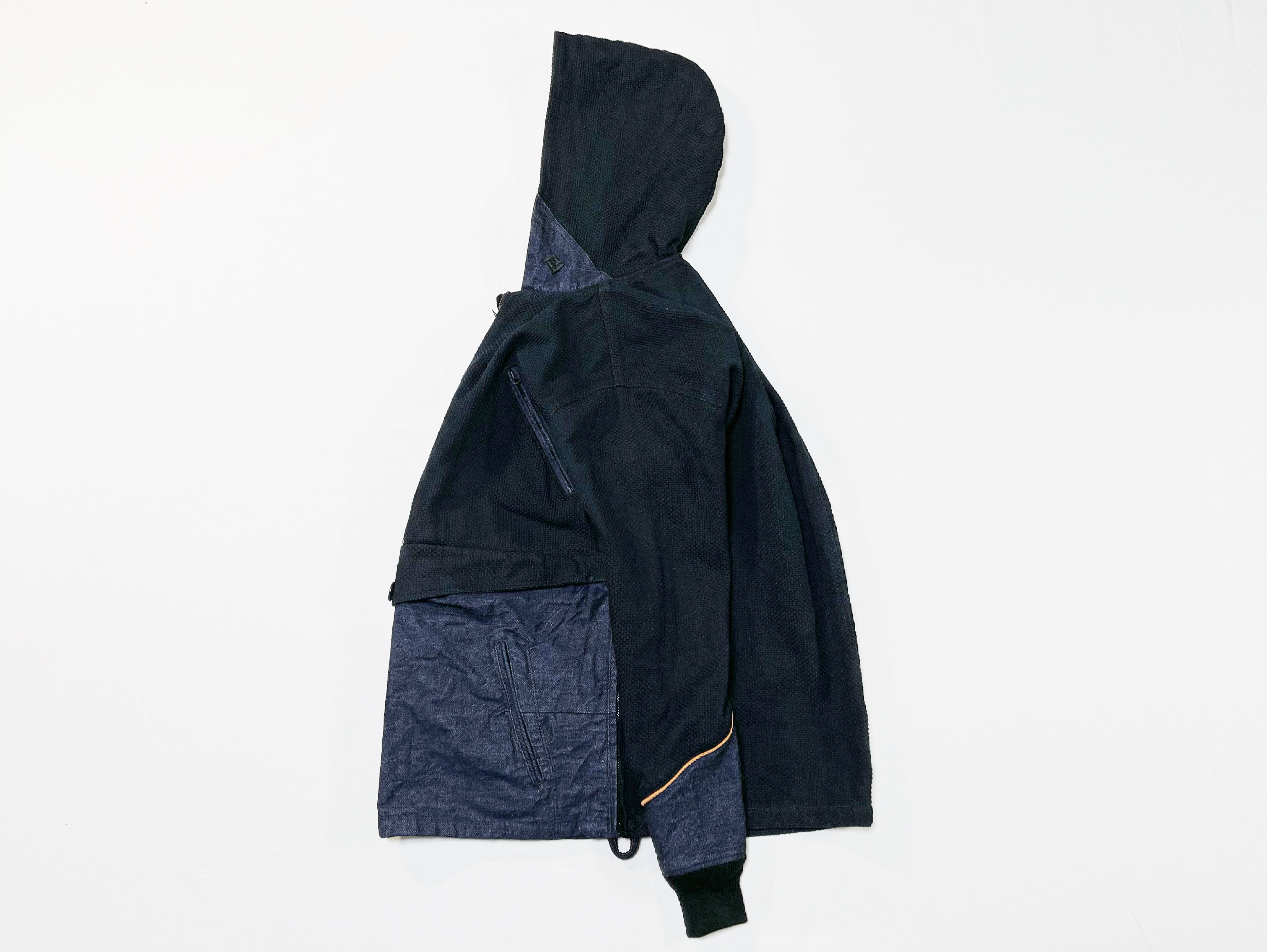 21SS インディゴ刺し子アノラックパーカー / Indigo sashiko anorak