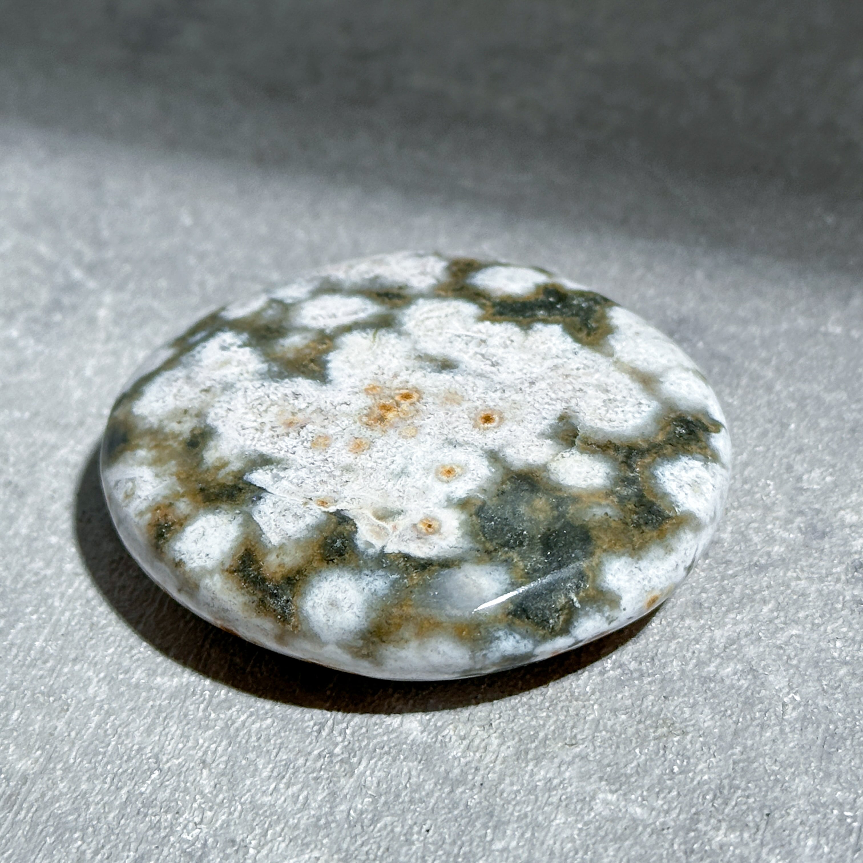オーシャンジャスパー パームストーン35◇ Ocean Jasper ◇天然石