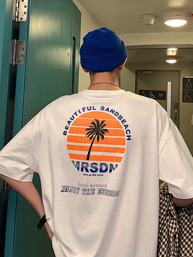 全3色 Tシャツ カットソー プリント カジュアル おしゃれ