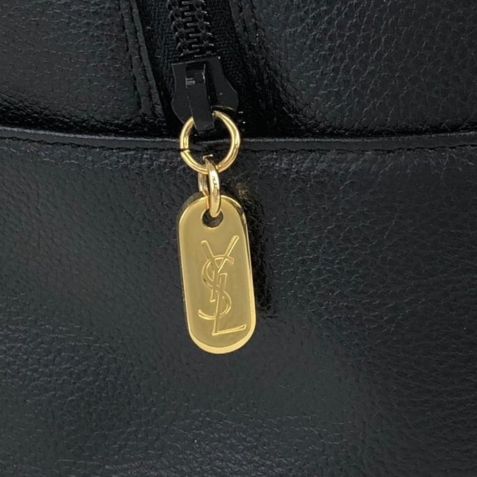 Yves Saint Laurent イヴ・サンローラン YSLロゴ レザー ボストン