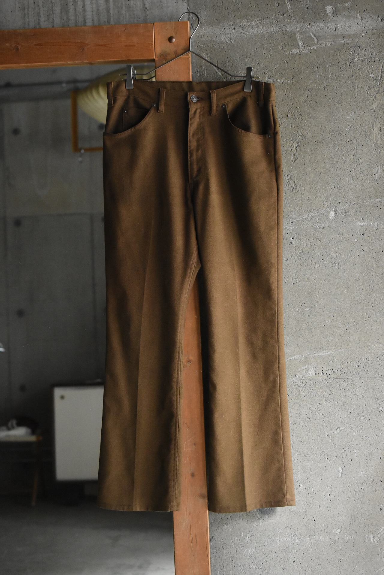 OK/70's "Levi's" STA-PREST cotton hopsack flare slacks