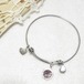 ストレッチワイヤのバングルブレスレット  アクセサリー卸値以下でセール　K1466BR