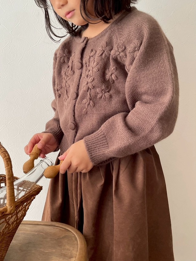 2198 flower Knit cardigan / otaly