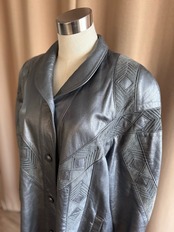 MADE IN CANADA real leather half coat-4478-1