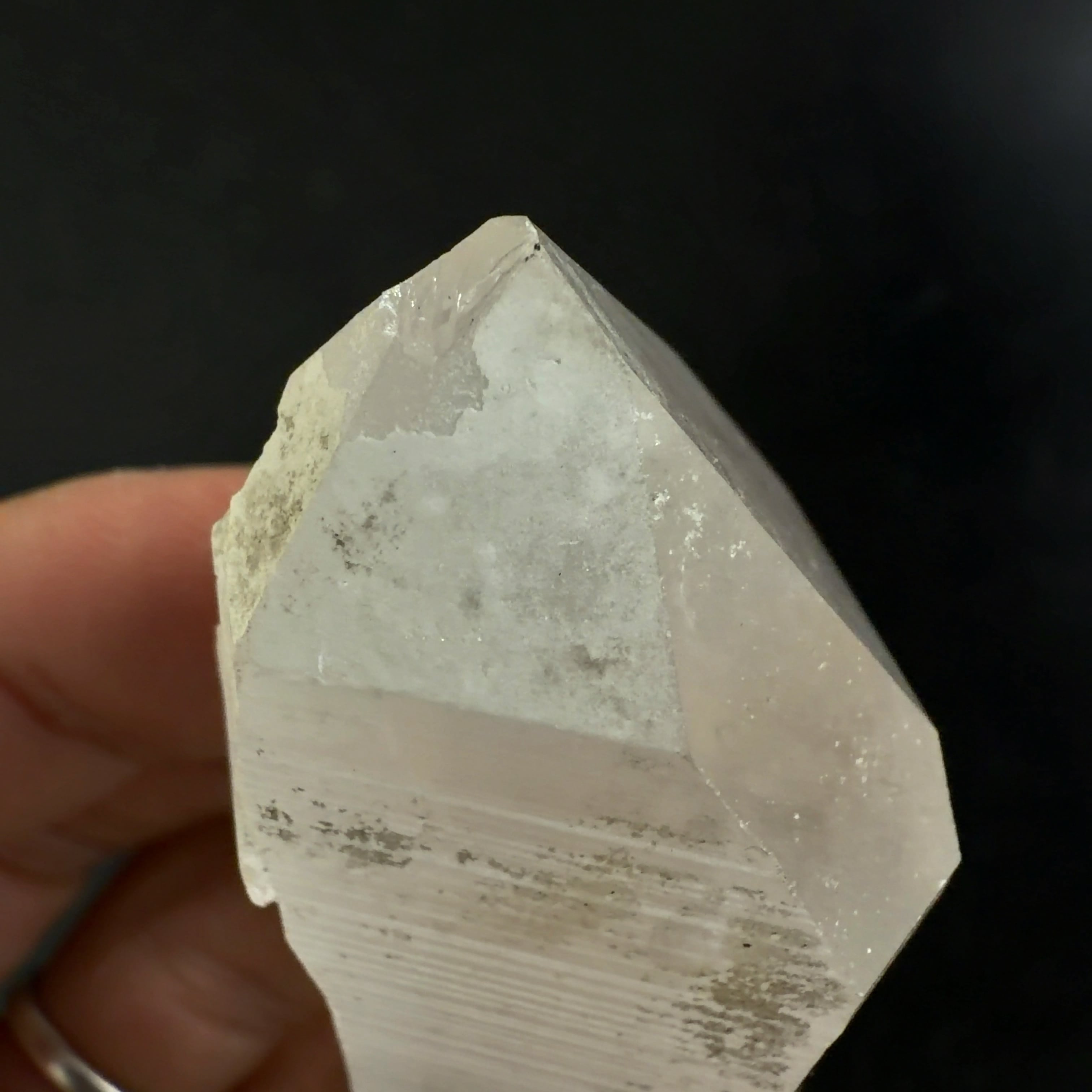 E33043】セルフヒールド 両錐 水晶 クォーツ ヒマラヤ水晶 ヒマラヤ産