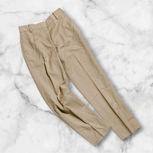 Paul Smith　ポールスミス　スラックス　ストライプ　ドット柄　現行タグ　近年　ベージュ　レディース　サイズ38