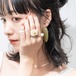 SET RING || 【通常商品】GOLD DICE & COOL LOOKING SET || 3 RINGS || MIX || CRSS0620N