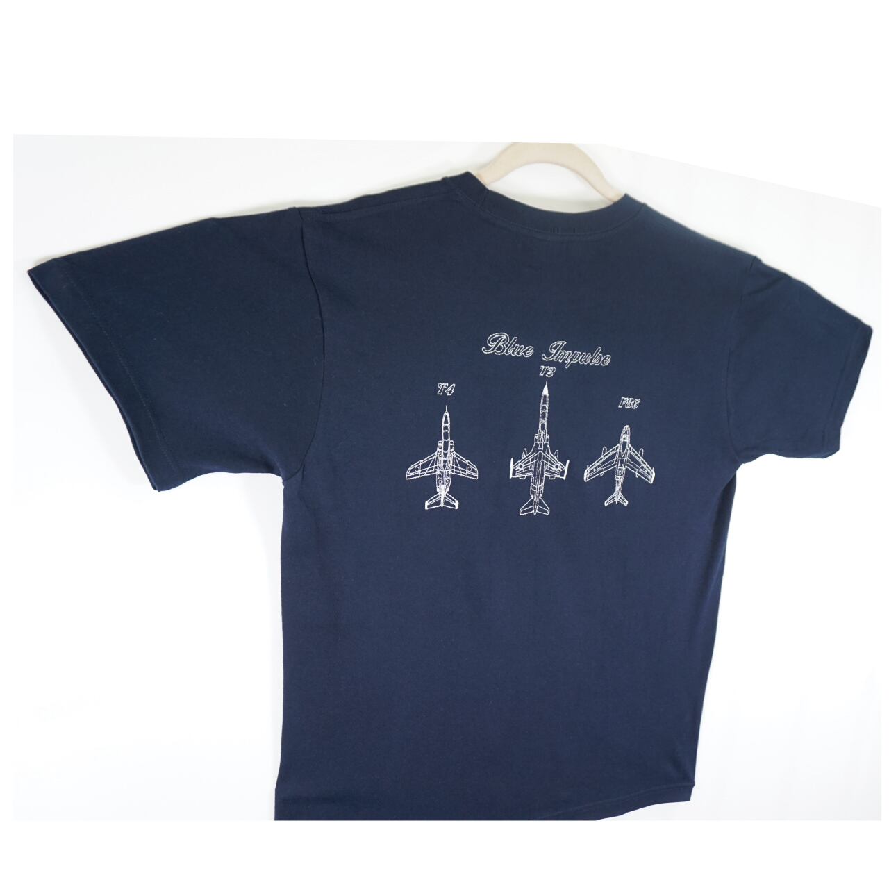 Z209 希少◇ブルーインパルスF86/JASDF 刺繍柄ネイビー系公認ネクタイ